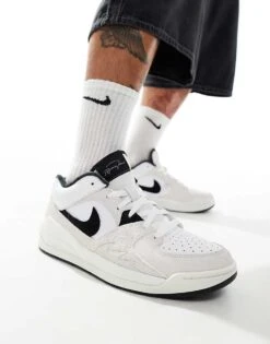 Jordan Stadium 90 Trainers In White And Black For Unisex