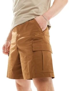 Nike Club Woven Cargo Shorts In Brown For Men -Nike Sales Store 205629090 1 brown 1