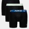 Nike Dri-Fit Essential Microfibre Briefs 3 Pack In Black With Contrast Waistband For Men -Nike Sales Store 205816956 1 black