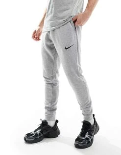 Nike Training Dri-FIT Tapered Fleece Joggers In Grey For Men -Nike Sales Store 205852012 1 grey 1