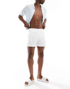 Nike Swimming Essential 5 Inch Volley Swim Shorts In White For Men -Nike Sales Store 205900436 3