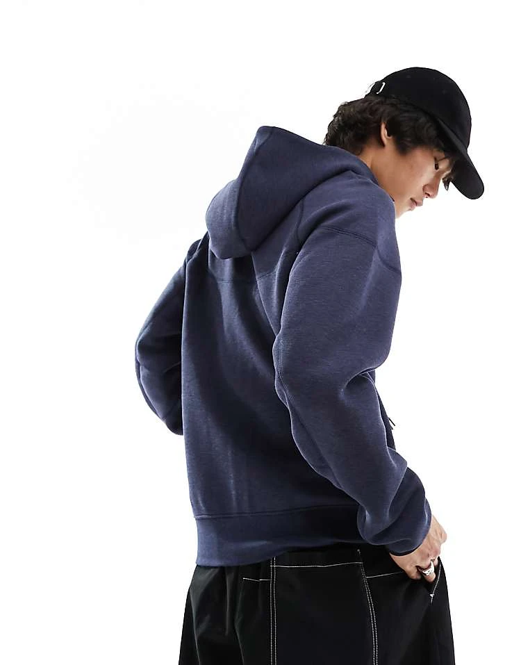 Nike Tech Fleece Full Zip Hoodie In Navy For Men 5 Nike Tech Fleece Full Zip Hoodie In Navy For Men - Image 3