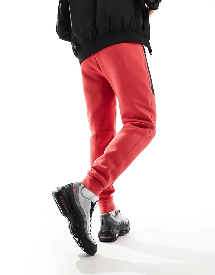 Nike Tech Fleece Joggers In Red For Men 4 Nike Tech Fleece Joggers In Red For Men - Image 2