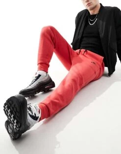 Nike Tech Fleece Joggers In Red For Men 11 Nike Tech Fleece Joggers In Red For Men -Nike Sales Store 205927671 4