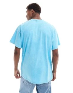 Nike Club Washed T-shirt In Light Blue For Men -Nike Sales Store 205987863 3