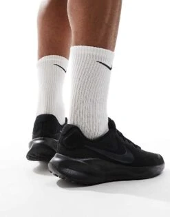 Nike Running Revolution 7 Trainers In Black For Men -Nike Sales Store 206077744 3