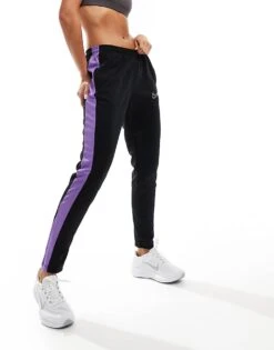 Nike Football Academy 23 Joggerss In Black And Purple For Men