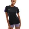 Nike Football Academy 23 T-shirt In Black And Purple For Men -Nike Sales Store 206078485 1 black