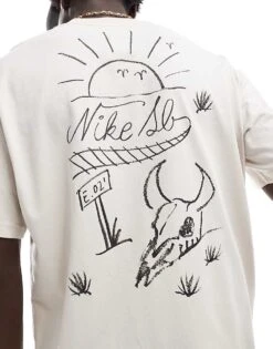 Nike SB M90 Graphic Backprint T-shirt In Sail For Men Cream -Nike Sales Store 206079979 3