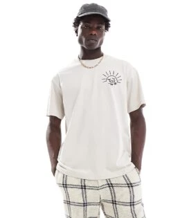 Nike SB M90 Graphic Backprint T-shirt In Sail For Men Cream -Nike Sales Store 206079979 4