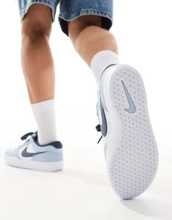 Nike SB Force 58 Trainers In White, Grey And Navy For Men -Nike Sales Store 206080007 3
