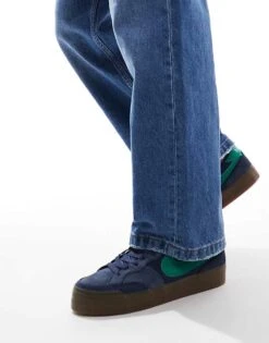 Nike SB Zoom Pogo Plus Trainers In Navu And Green For Men Navy