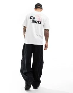 Nike SB Backprint T-shirt In White For Men -Nike Sales Store 206080109 3