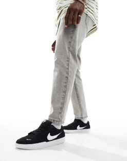 Nike SB Force 58 Trainers In Black And White For Men -Nike Sales Store 206080121 4