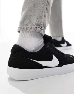 Nike SB Force 58 Trainers In Black And White For Men -Nike Sales Store 206080121 5