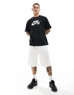 Nike SB Central Logo T-shirt In Black For Men -Nike Sales Store 206080160 3