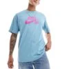 Nike SB Central Logo T-shirt In Light Blue For Men Mid Blue -Nike Sales Store 206080237 1 midblue