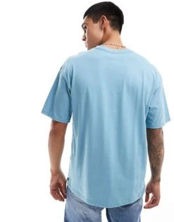Nike SB Central Logo T-shirt In Light Blue For Men Mid Blue -Nike Sales Store 206080237 3