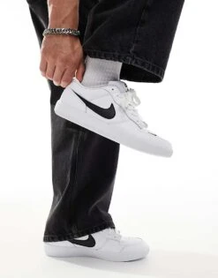 Nike SB Force 58 Trainers In White And Black For Men 12 Nike SB Force 58 Trainers In White And Black For Men -Nike Sales Store 206080246 5