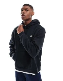 Nike SB Essential Logo Hoodie In Black For Men -Nike Sales Store 206080289 1 black 1