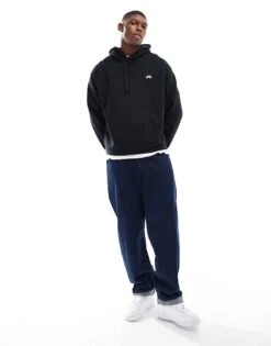 Nike SB Essential Logo Hoodie In Black For Men -Nike Sales Store 206080289 4