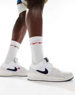Jordan Stadium 90 Trainers In White And Navy For Men