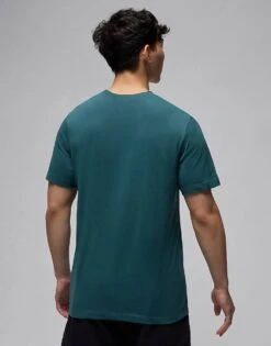 Jordan Jumpman Dri-FIT Centre Logo T-shirt In Dark Green For Men -Nike Sales Store 206084099 3