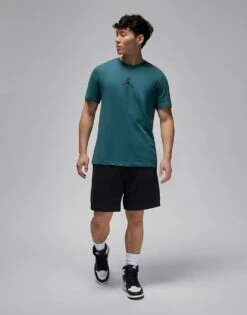 Jordan Jumpman Dri-FIT Centre Logo T-shirt In Dark Green For Men -Nike Sales Store 206084099 4