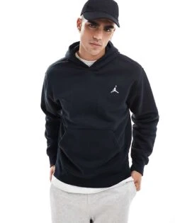 Jordan Brooklyn Fleece Hoodie In Black For Men -Nike Sales Store 206084126 1 black 1