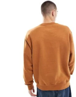 Jordan Brooklyn Fleece Crewneck Sweatshirt In Brown For Men -Nike Sales Store 206084154 3