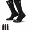 Jordan Essentials 3 Pack Crew Socks In Black For Men -Nike Sales Store 206084188 1 black