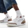Jordan Spizike Low Trainers In White And Brown For Men -Nike Sales Store 206084205 1 white