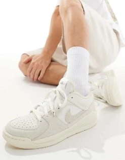 Jordan Stadium 90 Trainers In White And Grey For Men