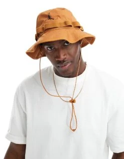 Jordan Jumpman Logo Bucket Hat In Brown For Men