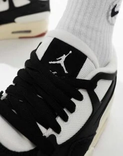 Nike Air Jordan 4 Remastered Trainers In White And Black - WHITE For Men 11 Nike Air Jordan 4 Remastered Trainers In White And Black - WHITE For Men -Nike Sales Store 206084342 4