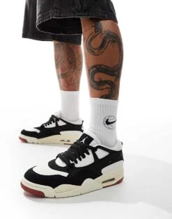 Nike Air Jordan 4 Remastered Trainers In White And Black - WHITE For Men 12 Nike Air Jordan 4 Remastered Trainers In White And Black - WHITE For Men -Nike Sales Store 206084342 5