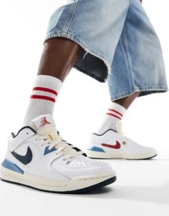 Jordan Stadium 90 Trainers In White And Red For Men -Nike Sales Store 206084366 1 white 1