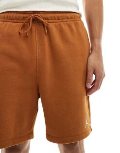 Jordan Brooklyn Fleece Shorts In Brown For Men -Nike Sales Store 206084388 3