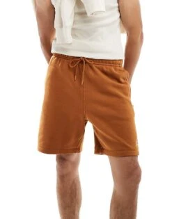 Jordan Brooklyn Fleece Shorts In Brown For Men -Nike Sales Store 206084388 4
