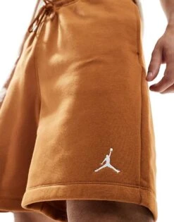Jordan Brooklyn Fleece Shorts In Brown For Men -Nike Sales Store 206084388 5