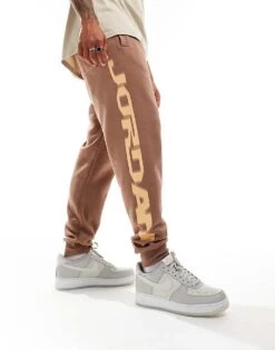 Jordan MVP Graphic Fleece Joggers In Brown For Men -Nike Sales Store 206084412 1 brown 1