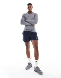 Nike Training Nike Pro Training Dri-FIT Muscle Fit Long Sleeve Top In Dark Grey For Men Charcoal 8 Nike Training Nike Pro Training Dri-FIT Muscle Fit Long Sleeve Top In Dark Grey For Men Charcoal -Nike Sales Store 206091183 2