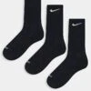 Nike Training Everyday Cushioned Plus 3 Pack Crew Socks In Black For Men -Nike Sales Store 206091211 1 black