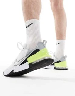 Nike Training Air Max Alpha 6 Trainers In White And Green For Men 11 Nike Training Air Max Alpha 6 Trainers In White And Green For Men -Nike Sales Store 206091311 4