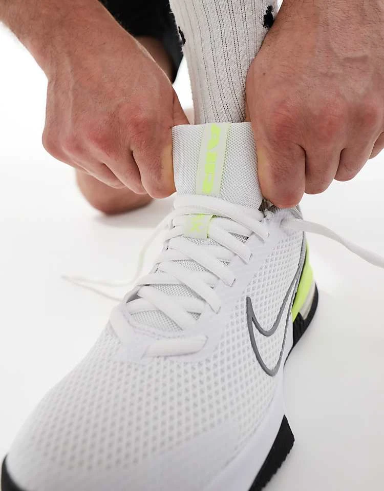 Nike Training Air Max Alpha 6 Trainers In White And Green For Men 7 Nike Training Air Max Alpha 6 Trainers In White And Green For Men - Image 5