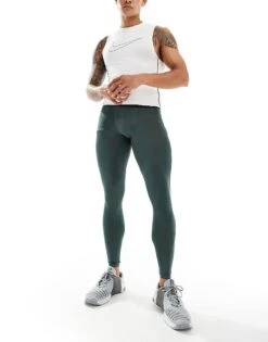 Nike Training Pro Compression Leggings In Dark Green For Men Dgreen 10 Nike Training Pro Compression Leggings In Dark Green For Men Dgreen -Nike Sales Store 206091333 3