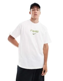 Nike M90 Graphic T-shirt With Backprint In White For Unisex -Nike Sales Store 206095685 2