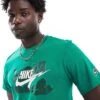 Nike Swoosh Lightning Graphic T-shirt In Green For Men Dark Green -Nike Sales Store 206095739 1 darkgreen