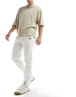 Nike Club Knit Joggers In Sail For Men Ivory -Nike Sales Store 206095804 4
