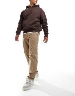 Nike Club Corduroy Chino Trousers In Kahki For Men Khaki